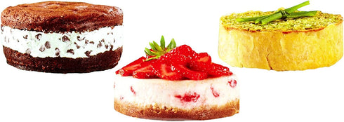 Wilton 4-Inch Mini Springform Pans for Mini Cheesecakes, Pizzas and Quiches, 3-Piece Set, Steel