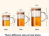KINNOSE Graduated Beaker Mug with Handle and Durable Bamboo Lid Borosilicate Glass Multi-Function Food Grade Measuring Cup 1000ML