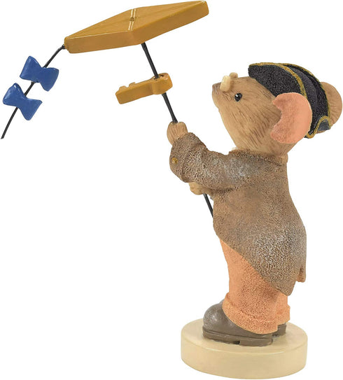 Enesco Tails with Heart Americana Benjamin Franklin Mouse Figurine, 2.99 Inch, Multicolor