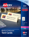 Avery Medium Embossed Ivory Tent Cards, Laser/Inkjet Printers, 2-1/2x8-1/2, Pack of 100 (5914)