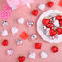 Aneco 36 Pack Valentine's Heart Baubles Heart Shaped Ornaments for Valentine's Day Decoration or Home Decor, 3 Styles