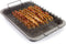 EaZy MealZ Bacon Rack & Tray Set | Specialty Tray and Grease Catcher | Even Cooking | Non-Stick | Healthy Cooking | Quality Material | Customized Cooking Experience (Medium, Gray)