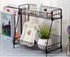 2-Tier Bathroom Countertop Organizer -Cosmetic Organizer- Makeup Organizer Holder for Bathroom -Kitchen Organizer Storage Wire Shelves Basket (Black)