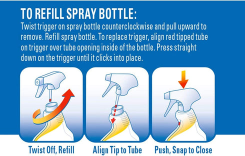 Clorox Clean-Up All-Purpose Cleaner with Bleach, Spray Bottle, Original, 24 Fl Oz (Pack of 3)
