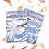 100 Counts Resealable Smell Water Proof Bags Foil Pouch Bag Flat Ziplock Bag with Clear Window for Party Favor Food Storage Gifts Bags Goodie Bag Holographic Color, 5.5 x 7.8 Inches