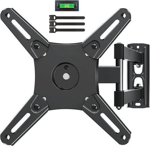 Full Motion TV Monitor Wall Mount TV Bracket Swivels Tilts Extension Rotation for Most 14-42 Inch LED LCD Flat Screen TVs & Monitors with Articulating Arms, Max VESA 200x200mm, up to 33 lbs. ELIVED