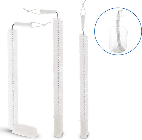 FryOilSaver Co, B217c Five Gallon Carboy Washing Brush, Homebrew Kit Cleaning Brush, Beer Brewing Equipment Cleaning Tools, Extra Strong Nylon Bristles Will Not Scratch Glass or Plastic, 27" Long