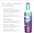 Simple Modern Spirit 25oz Wine Bottle - Double Wall, Vacuum Insulated Wine Bottle with Leak Proof Lid - 18/8 Stainless Steel Shimmer: Aurora
