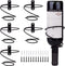 Mocoum 6 Pack Wall Mounted Wine Racks - Red Wine Bottle Display Holder with Screws, Metal Hanging Wine Rack Organizer for Beverages/Liquor Bottles Storage (6 Pack, Downwards-Style 2)