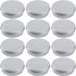 2 Ounce Aluminum Tin Jar Refillable Containers 60 ml Aluminum Screw Lid Round Tin Container Bottle for Cosmetic ,Lip Balm, Cream, 12 Pack.