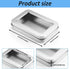 TecUnite Metal Tin Box Clear Top Tins Box Empty Storage Tins Case Rectangle Containers Can with Large Clear Window for Candles, Candies, Gifts, Balms and Treasures, Silver (24)