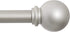 Kenney 5/8? Chelsea Ball Decorative Window Curtain Rod, 48-86", Champagne Silver