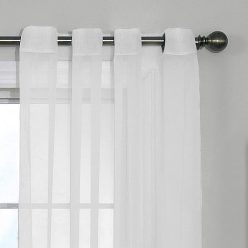 Arm & Hammer Odor Neutralizing Sheer Voile Grommet Window Curtain for Bedroom or Living Room (1 Panel)