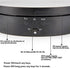 Leadleds 360 Degree Turntable Display Stand, 3 Speeds Electric Rotating Display Stand for Photography Video Shooting Props Jewelry (Black)