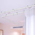 Curved Ceiling Curtain Track Bendable Mount for Curtain Rail Bunk Bed Bay Window Room Divider Flexible Straight (White, 6.5 Feet)