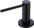 TUTEW Built in Sink Soap Dispenser, Kitchen Sink Soap Dispenser? Lotion Dispenser for Kitchen Sink, Matte Black Stainless Steel Pump Head,Sink Soap Dispenser with 17OZ Bottle