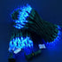 SWEET SHINE Blue LED Christmas Lights, Pack of 2 Sets 33 Ft 100 LED Green Wire Mini Lights Set, UL Certified Commercial Grade Holiday String Light (Blue)