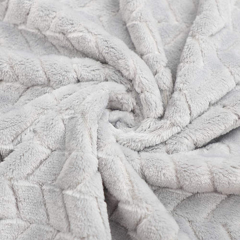 Baby Blanket Flannel, Cozy Throw Blankets for Newborn Infant and Toddler, Super Soft and Warm Receiving Baby Blanket for Crib Stroller (Grey 4060")