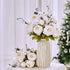 Fule 2 Pack Large Artificial Peony Silk Flower Bouquets Arrangement Wedding Centerpieces (Cream White)