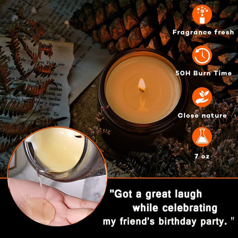 Funny Housewarming Gift, SUVEUS Fruity Scented Candles, House Warming Presents for New House, Funny Gifts for Friends, Highly Scented Long Lasting Natural Soy Jar Candle (7oz)