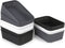 DEAYOU 9 Pack Plastic Storage Baskets, Small Weave Baskets Organizing Bins for Shelves, Pantry, Kitchen, Office, 7.3" L x 4.7" W x 2.4" H (Black, White, Gray)