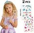 50 Pcs Princess Pretend Jewelry Toy Princess Crowns Wands Rings Princess Dress Up for Girl Princess Party Supplies