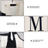 BeeGreen Initial Personalized Canvas Tote Bag 13oz with Inner Zipper Pocket Embroidery Beach Tote for Mother Day Teacher Gifts Birthday Wedding Monogram Large Cute Gift for Women Friends Bride Ladies School Utility Tote Bag M