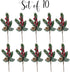Pine Snowy Flower Picks 10 PiecesSnow Flocked Red Holly Berry Pine Cone Holiday Floral Sprays Decoration 11 Inch Flexible Stems DIY for Christmas Crafts Party Festive Home D©cor€¦