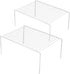 iPEGTOP Freezer Cabinet Storage Shelf Rack, Medium (13 x 9.4 Inch) Steel Metal Frame Kitchen Organizer Space Saver for Fridge Pantry Shelves Counter - 2 Pack