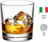 Godinger Old Fashioned Whiskey Glasses, Italian Made Glass Beverage Cups - Set of 4