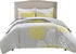 Comfort Spaces Enya 3 Piece Quilt Coverlet Bedspread Ultra Soft Floral Printed Pattern Bedding Set, King, Yellow-Grey,CS14-0062