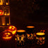 YUROZAC Halloween Flameless Candles with Timer, Flickering Battery Operated Real Wax Electric LED Pillar Candles for Halloween Decoration Set of 3 Orange, 456 Tall