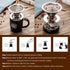 Pour Over Coffee filter with Stand,Paperless Pour Over Coffee Dripper Manual Reusable Stainless Steel Cone Filter, Single Drip Brew, Double Mesh Liner By TEEMADE