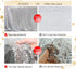 B-COOL 60x102 Inch Christmas Tablecloth Rectangle Silver Sequin Tablecloth Sequin Table Linens Glitter Tablecloth Wedding Sequin Tablecloth for Christmas