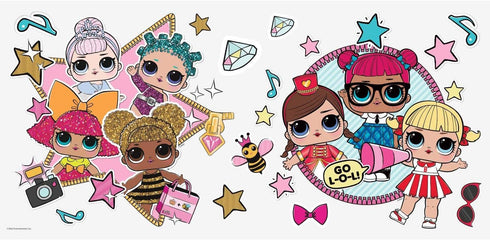 RoomMates RMK3889GM LOL Surprise! Peel and Stick Giant Wall Decals