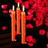 Norme Low Temperature Candles Valentine's Day Wax Candles Romantic Candles Long Thin Candles for Home Use (One Pack)