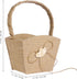 WINOMO Double Heart Wedding Flower Girl Basket with Bowknot