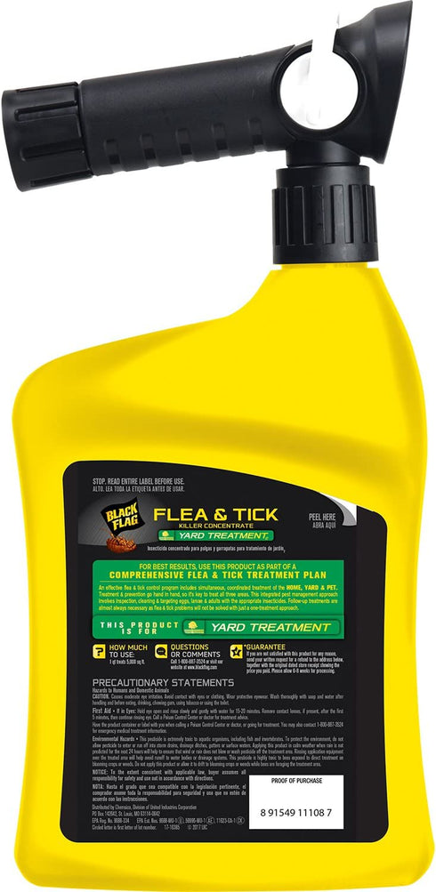 Black Flag HG-11108 Flea & Tick Killer Concentate, 32 fl oz