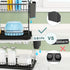 Dish Drying Rack, GSlife Rust-Resistant Small 2 Tier Dish Rack with Drainboard Set, Dish Drainer with Utensil Holder & Cup Holder for Kitchen Counter, Black