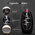 Ronlap Backflow Incense Burner, Ceramic Waterfall Smoke Incense Holder with 120 Upgraded Incense Cones+30 Incense Sticks+1 Tweezer+1 Mat, for Aromatherapy Meditation Home Decorations, Black