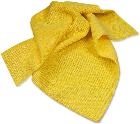 Eurow Reusable Microfiber Cleaning and Drying Wipes with Dispenser Box, 200GSM, 12 by 12 Inches, Pack of 50
