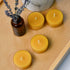 Natural Beeswax Tea Candles, DEYBBY 20 Pack Handmade Beeswax Candles, Clear Cup, Great for Home Decoration