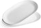 Sweese 747.101 White Serving Platters, 13.3 Inch Porcelain Serving Platters for Party, Large Oval Serving Trays Serving Plates for Fish Dish, Steak, Restaurant, Dessert Shop, Set of 2