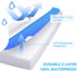 Ruili Premium Waterproof Twin XL Mattress Protector, Breathable Soft Noiseless Mattress Cover, Washable Fitted Bed Cover, Vinyl-Free