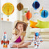 11 Pieces Outer Space Party Decorations Solar System Hanging Decorations Galaxy Planet Honeycomb Hanging Supplies 3D Rocket Astronaut for Kids Solar System Space Birthday Party Ceiling Ornaments Decor