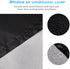 Zomia Window Air Conditioner Covers for Outside Units, Window AC Cover Outdoor Waterproof -21.5" W x 16" D x 15" H Inches Black