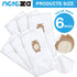 6 Pack Vacuum Cleaner Dust Bags for Kirby 204811 204814 204808 fit All Generation & Sentria Models