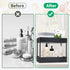 Under Sink Organizer and Storage - 2 Tier Bathroom Organizer - Multi-purpose Under The Sink Organizer - Countertop Storage Shelf Holder with 6 Hooks - Kitchen Spice Rack - Under Sink Storage for Bathroom Kitchen, Black
