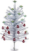 18" Unlit Silver Tinsel Tree