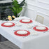Blueangle Red Hearts and Arrows Round Placemats Set of 6, Kitchen Dining Table Valentine's Day Decoration